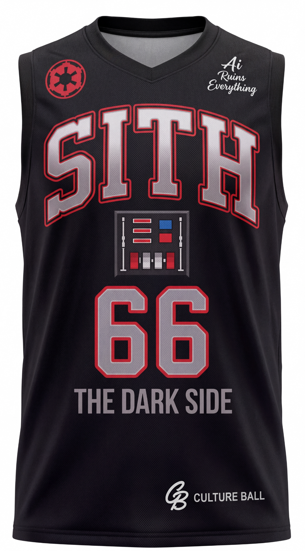Lil Vader Official Basketball Jersey | "Mace Fell Out of a Windu" Edition