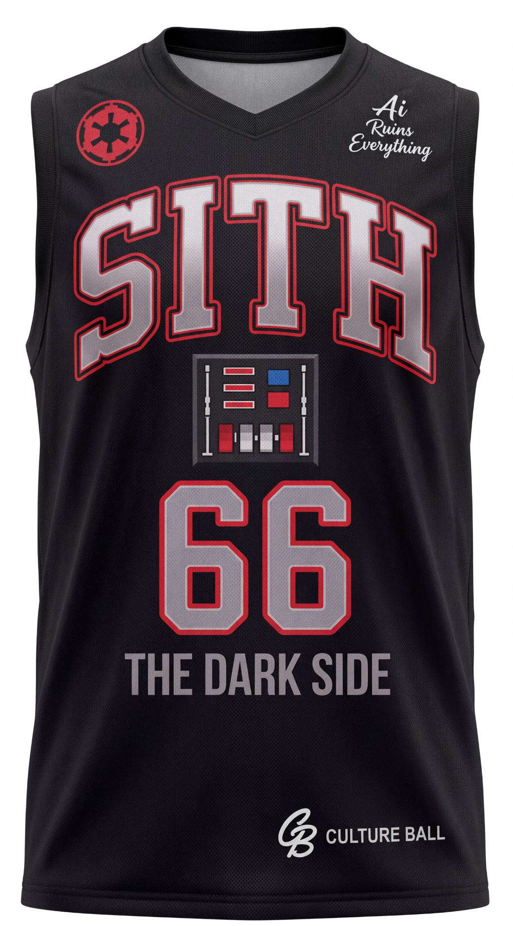 Lil Vader Official Basketball Jersey | "Mace Fell Out of a Windu" Edition